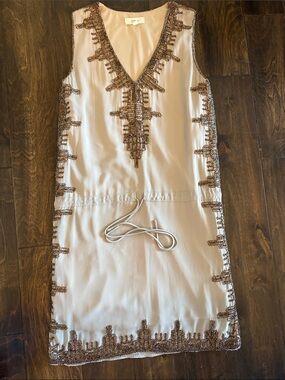 Freeway Beaded Tie Waist Dress
